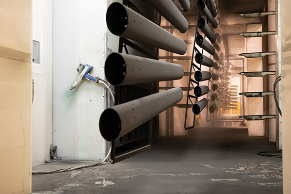 Metal Tubes coming out of Coating Tank
