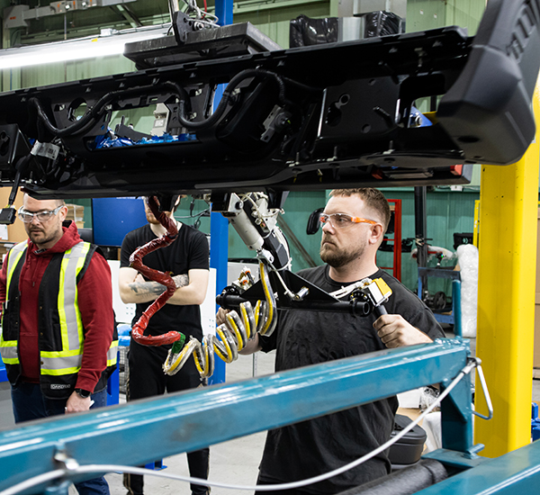 Employee Working on Part